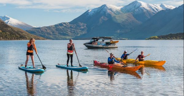 Te Toa with Kayaks and SUPs